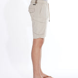 RUSSELL | 8.5" cargo jogger short | stone