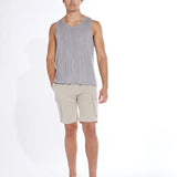 RUSSELL | 8.5" cargo jogger short | stone