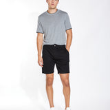 CHARLIE | 8" new classic fit knit short | black