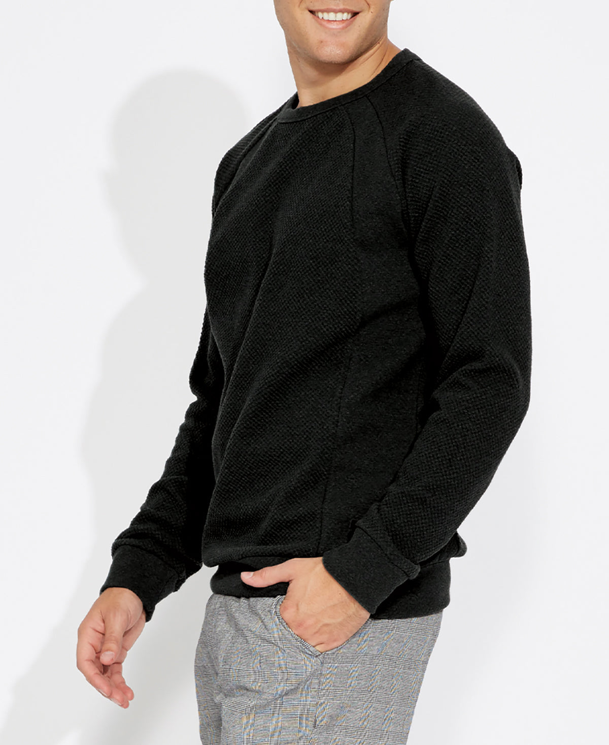 Maxson Raglan Pullover Sweatshirt (Black) CIVIL – SOCIETY