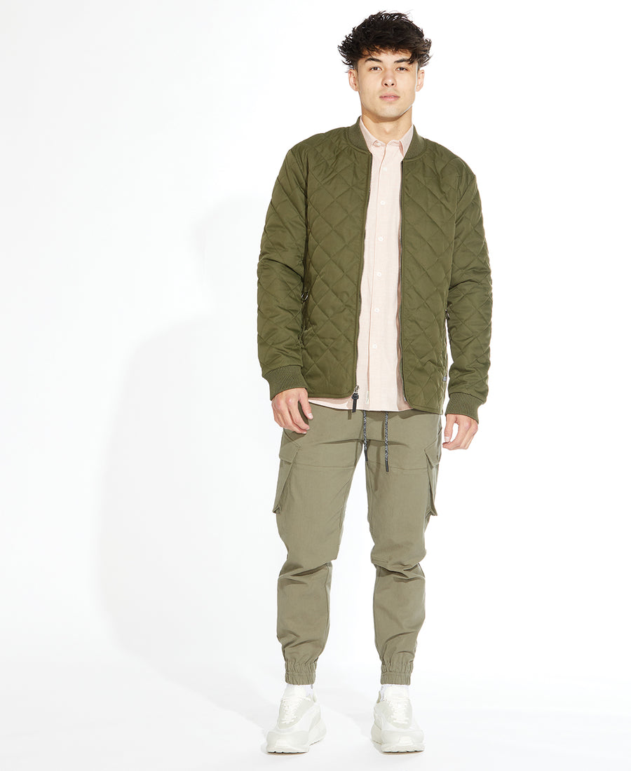 Kent Relaxed Cargo Jogger (Dark Olive)