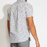 NORTON | printed woven shirt | white