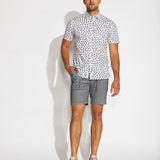 NORTON | printed woven shirt | white