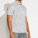 NORTON | printed woven shirt | white