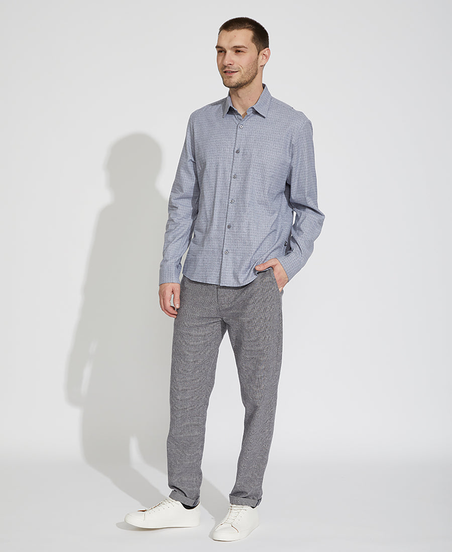 Hager Grid Check Shirt (Gray)