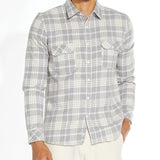 AYERS | plaid flannel shirt | heather gray