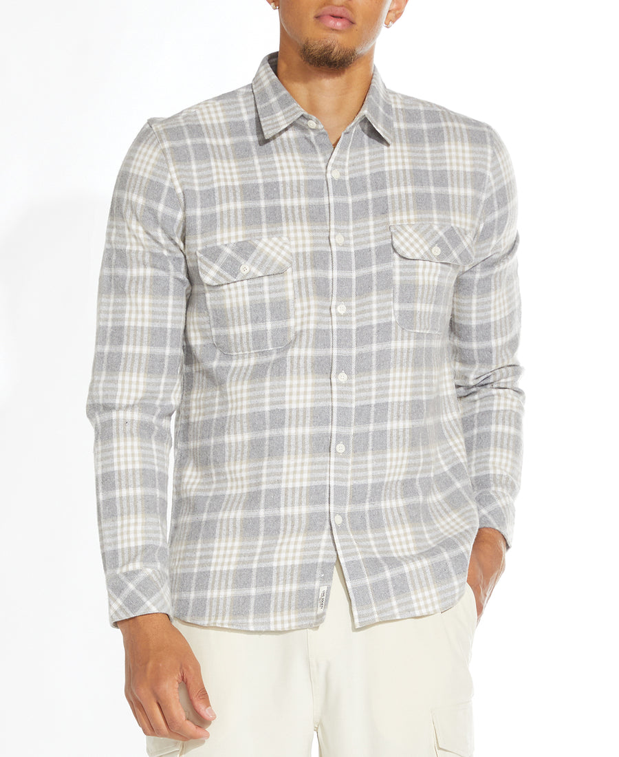 Ayers Flannel Shirt (Heather Gray)