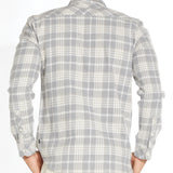 AYERS | plaid flannel shirt | heather gray
