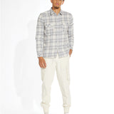 AYERS | plaid flannel shirt | heather gray