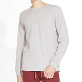 BAIRD | long sleeve tee | heather rum raisin
