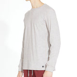 BAIRD | long sleeve tee | heather rum raisin