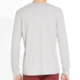 BAIRD | long sleeve tee | heather rum raisin