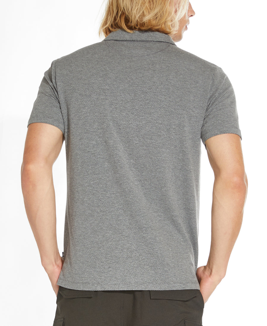 Marion Short Sleeve Resort Polo(Heather Charcoal)