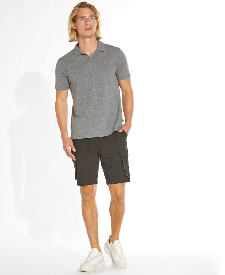 Marion Short Sleeve Resort Polo(Heather Charcoal)