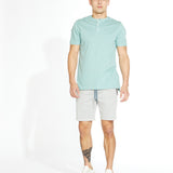 HORRACE | 8.5" pull on short | light gray