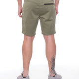 HORRACE | 8.5" pull on short | light olive