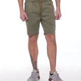 HORRACE | 8.5" pull on short | light olive