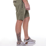 HORRACE | 8.5" pull on short | light olive