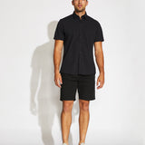 CAMPUS | 8.5" stretch ripstop short | black