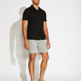BLAKE | 8.5" herringbone knit short | black