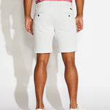 BLAKE | 8.5" herringbone knit short | light gray
