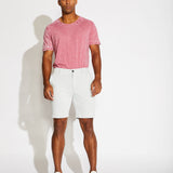 BLAKE | 8.5" herringbone knit short | light gray