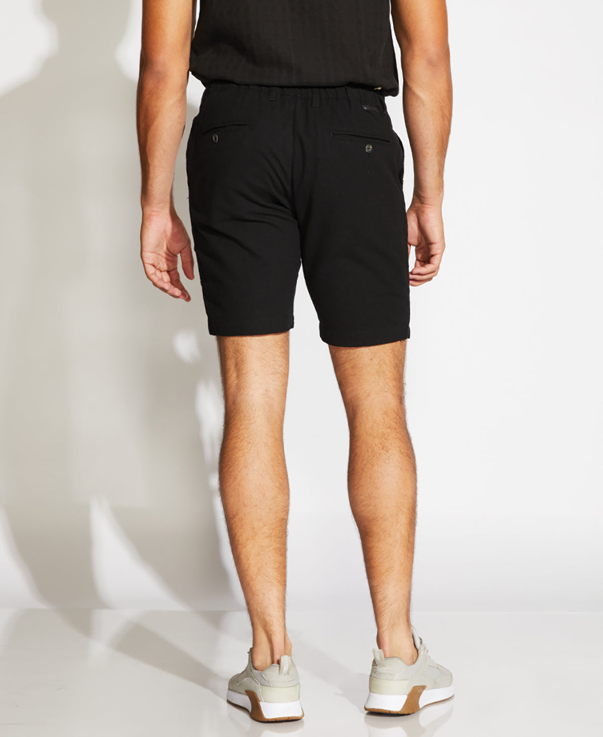 Casablanca Linen Blend Shorts (Black)