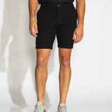 CASABLANCA | 8.5" linen tailored short | black