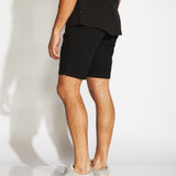 CASABLANCA | 8.5" linen tailored short | black