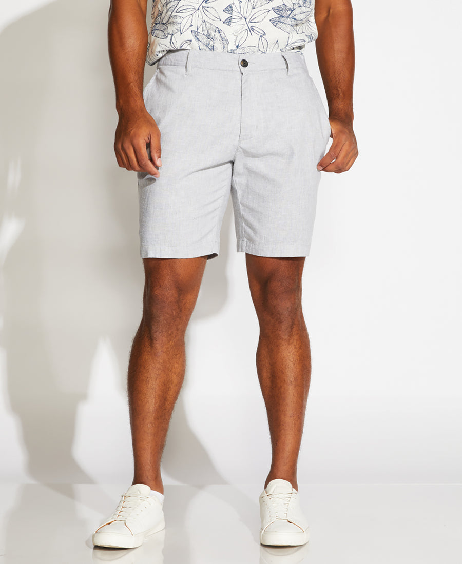 Casablanca Linen Blend Shorts (Gray)