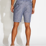 CASABLANCA | 8.5" linen tailored short | navy
