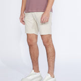 CASABLANCA | 8.5" linen tailored short | stone