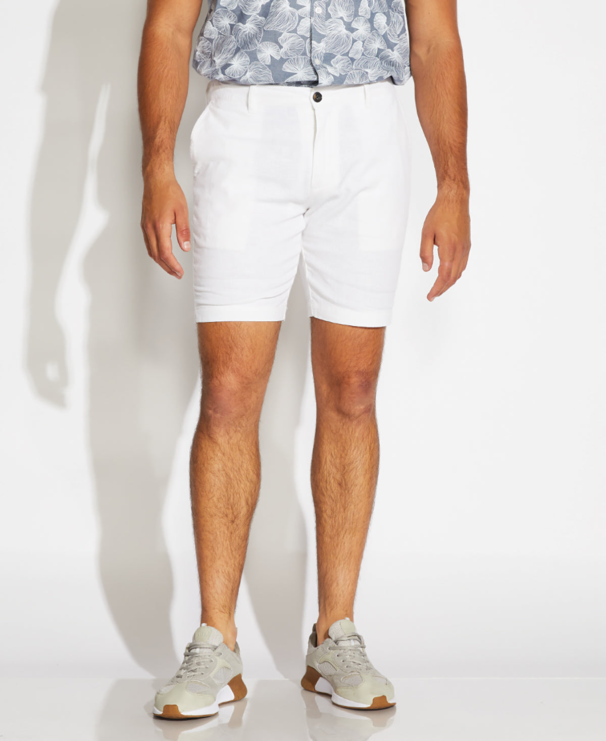 CD Diamond Carpenter Bermuda Shorts White Cotton-Blend Twill