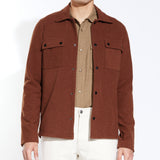 BENNETT | shirt jacket | rust