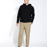 JONES | oversized fit hoodie | black