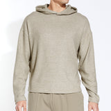 JONES | oversized fit hoodie | heather stone