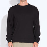 BOULDER | relaxed fit crewneck sweatshirt | black