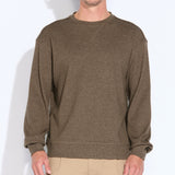 BOULDER | relaxed fit crewneck sweatshirt | coffee