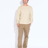 BOULDER | relaxed fit crewneck sweatshirt | heather oatmeal