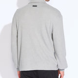 CASTLEBAR | relaxed fit polo sweatshirt | heather gray