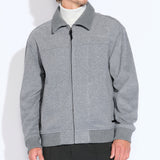 SHERIDAN | relaxed fit flight jacket | heather charcoal