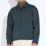 KINSALE | boxy fit zip jacket | dark slate