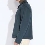 KINSALE | boxy fit zip jacket | dark slate