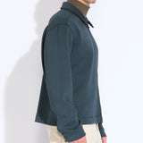 KINSALE | boxy fit zip jacket | dark slate