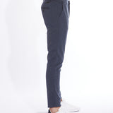 BROOKLYN | slim fit pin dot knit pant | navy