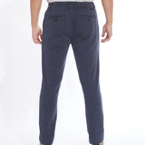 BROOKLYN | slim fit pin dot knit pant | navy