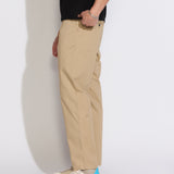 DILLON | classic straight pleated trouser | khaki