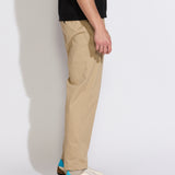 DILLON | classic straight pleated trouser | khaki