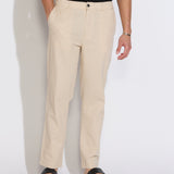 DUNE | classic straight ankle-length pant | natural