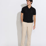 DUNE | classic straight ankle-length pant | natural
